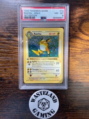 1999 Pokemon Game 14 Raichu Holo 1st Edition PSA 8 48356801